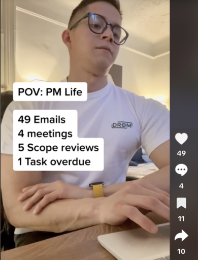 project management tiktok: pov pm's schedule