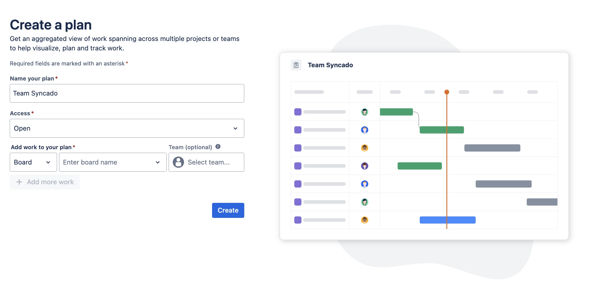 step 3 of creating an advanced roadmaps in jira: name it