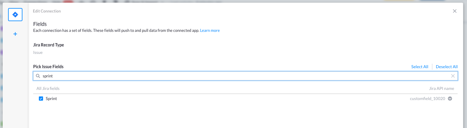 Step 1 for Prioritizing Jira backlog in Visor