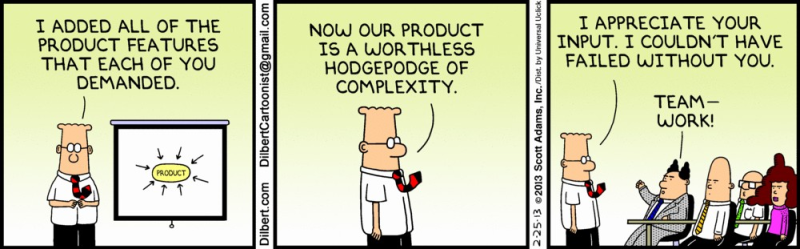 project management meme: dilbert cartoon