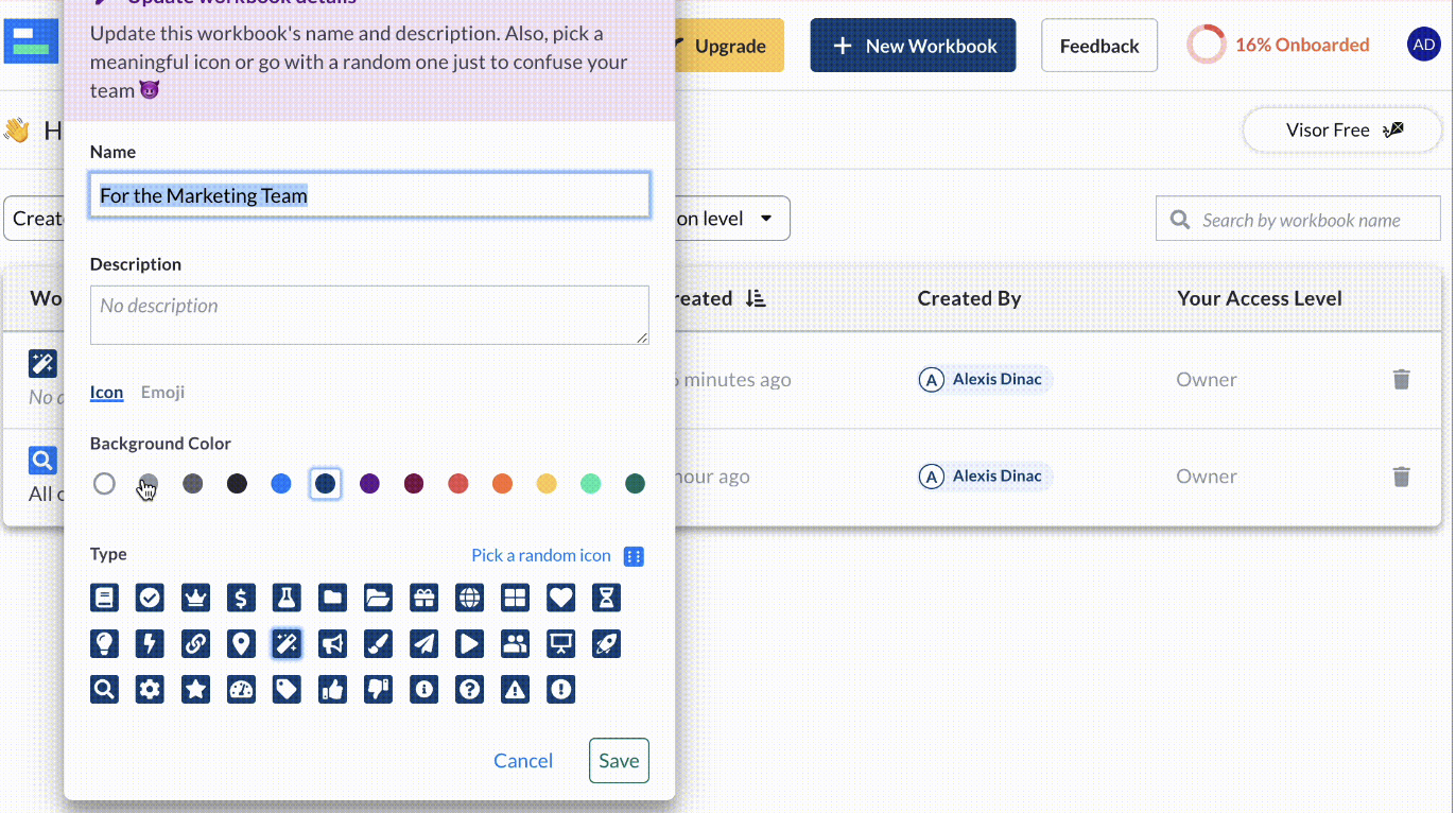 workbook formatting feature